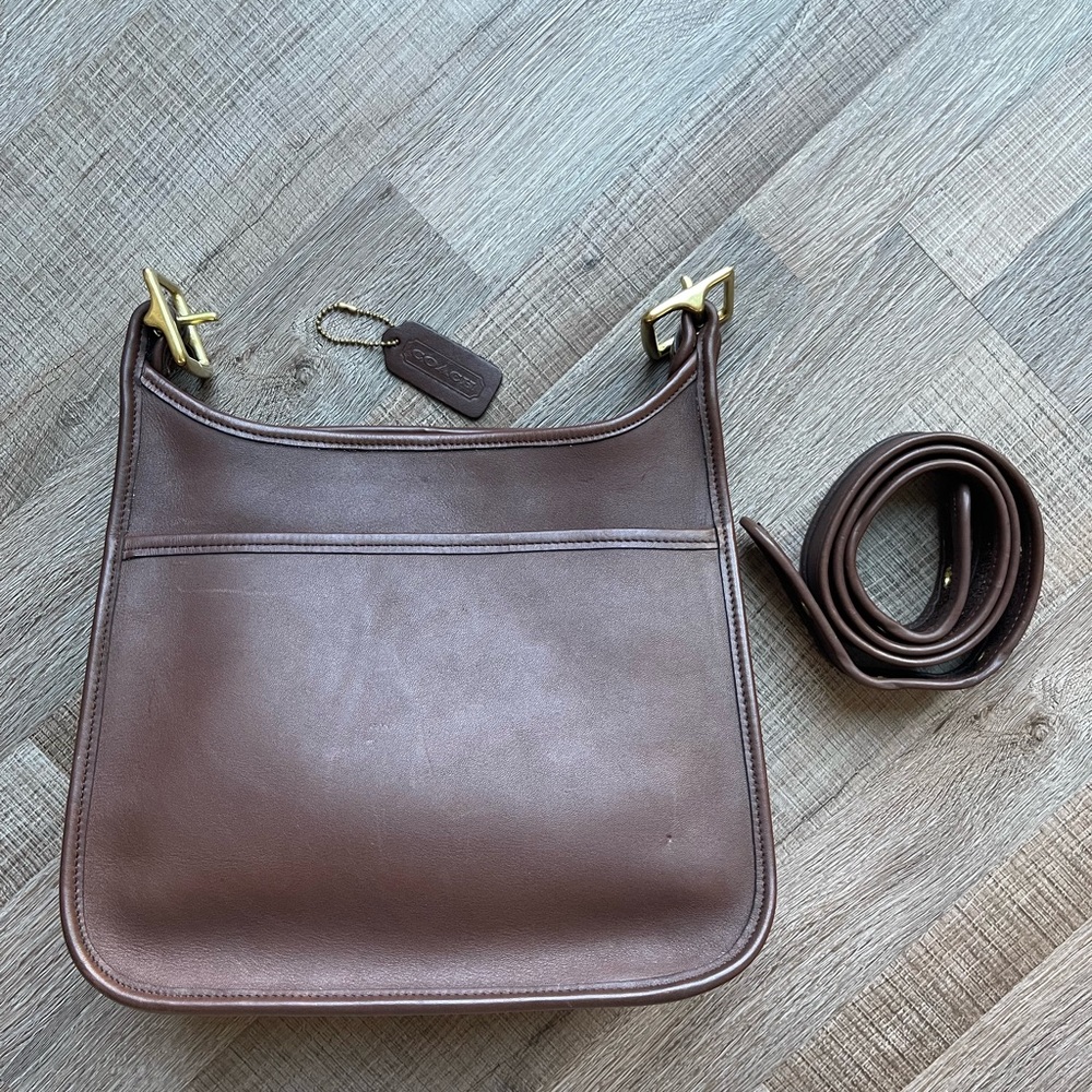 Vintage Coach Legacy Zip 9966 Mahogany Brown Excellent